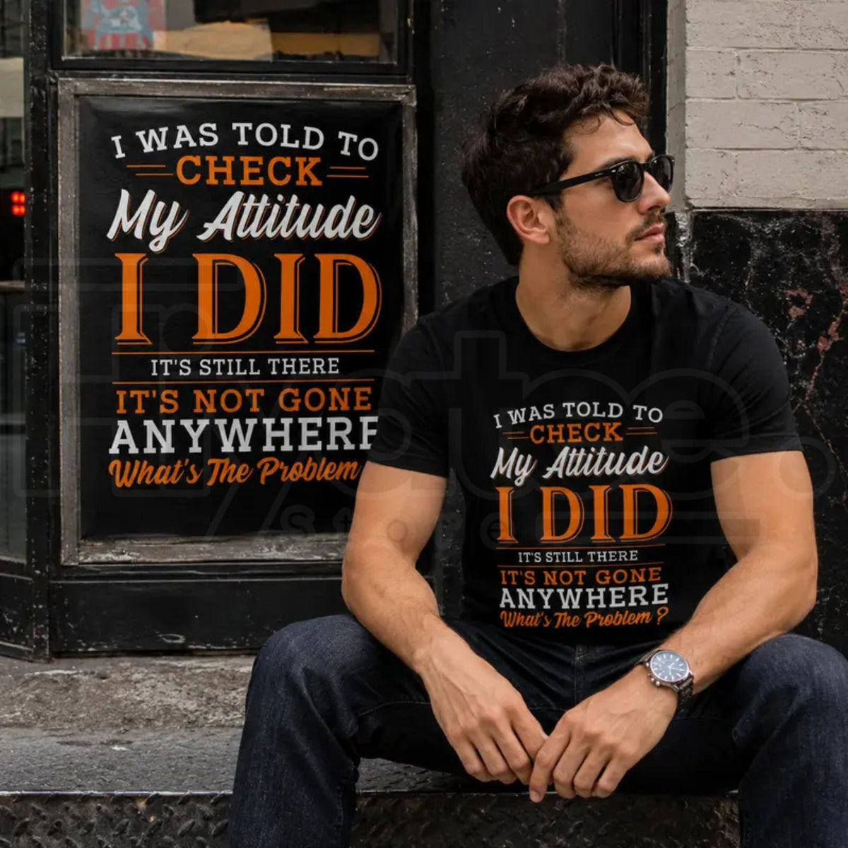 Men's Sarcastic Attitude Quote T-Shirt – Funny Crew Neck Graphic Tee
