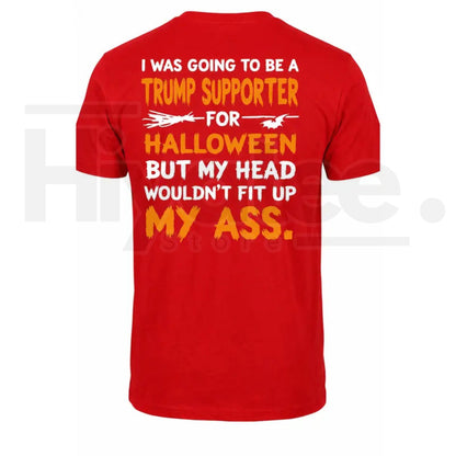 Men's Halloween Political Quote T-Shirt – Back Print Bat Spooky Novelty Tee