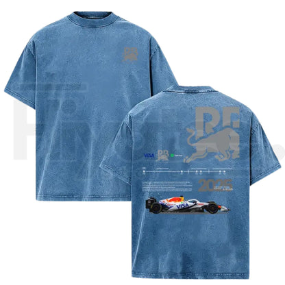 Vintage Open Wheel Racing Graphic T-Shirt – Retro Motorsport Washed Oversized Tee