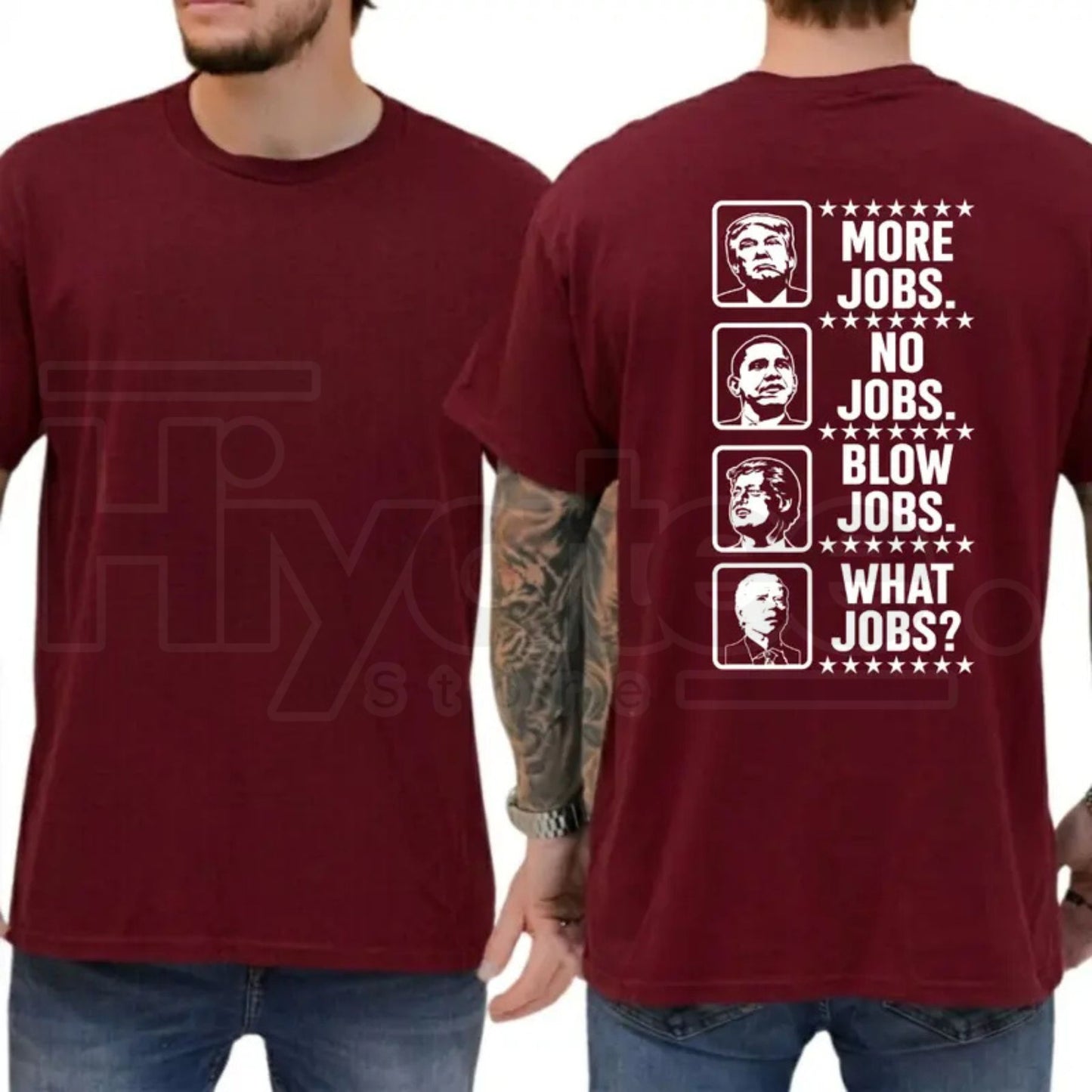 What Jobs Typography T-Shirt – Funny Graphic Tee, Humorous Daily Statement Shirt for Men & Women