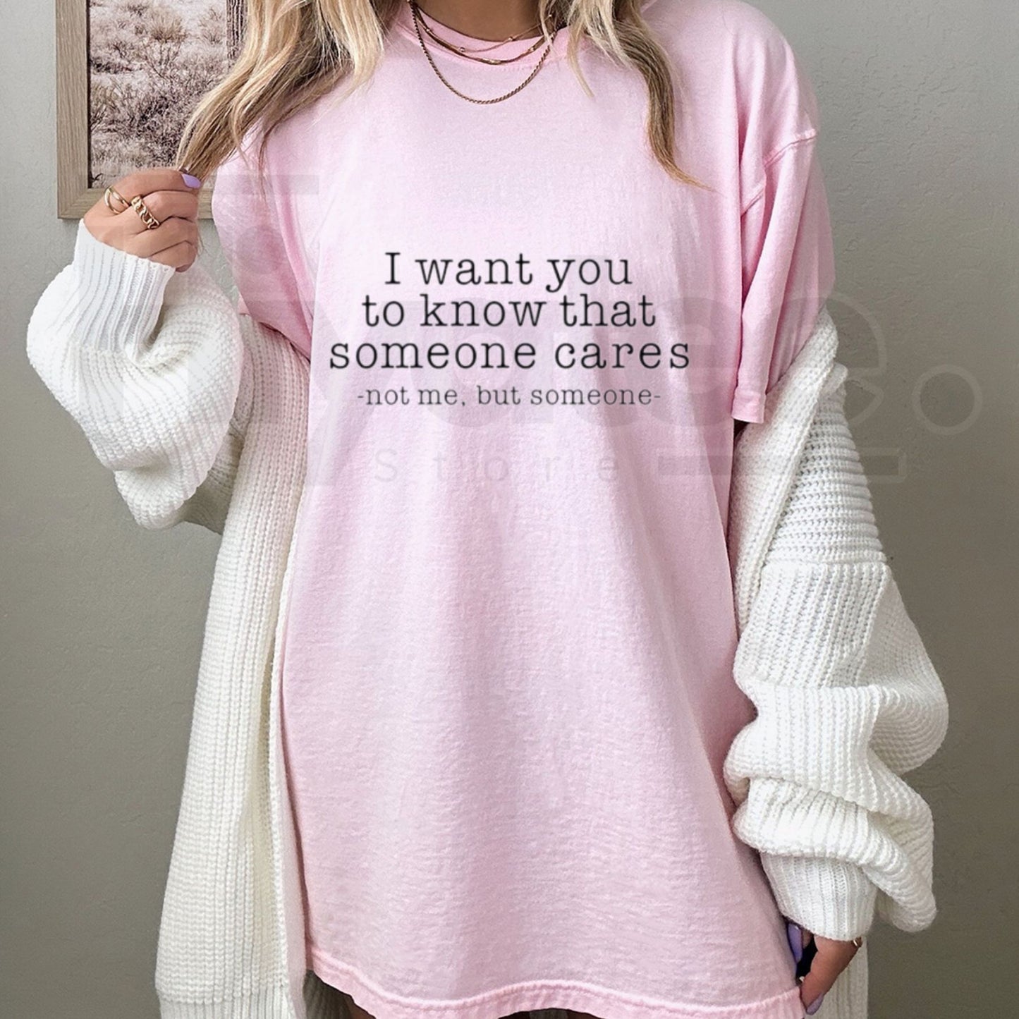 "Someone Cares Not Me" – Funny Sarcastic Quote Graphic Top