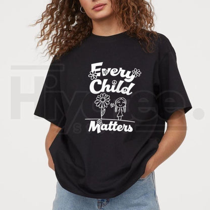 Every Child Matters Orange Shirt Day T-Shirt – Indigenous Awareness Feather Graphic Tee