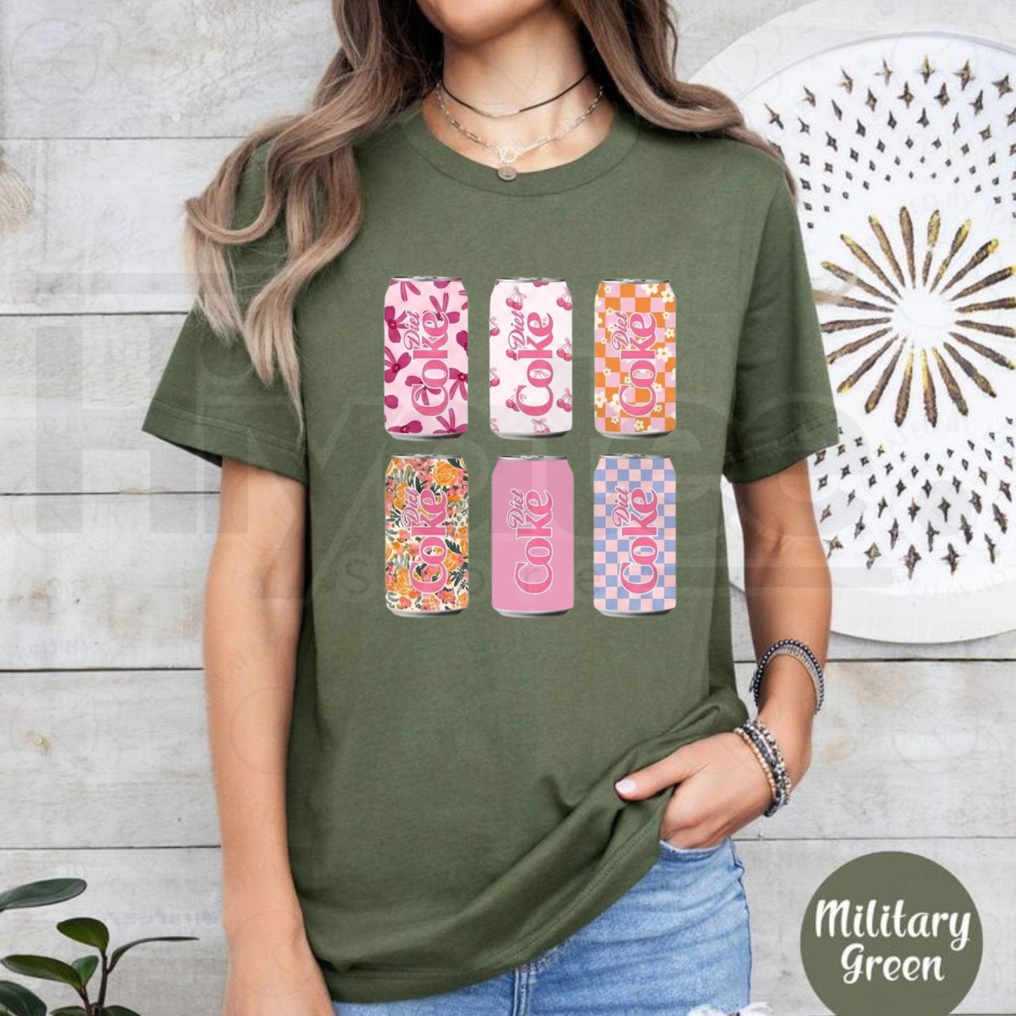 Women's Diet Soda Graphic Top – Retro Summer Casual Tee