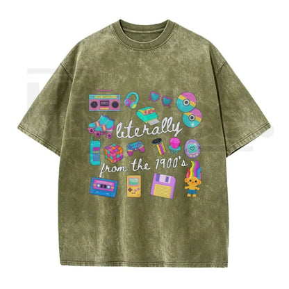 Literally From The 1900s Vintage T-Shirt – Funny Retro 90s Meme Graphic Tee