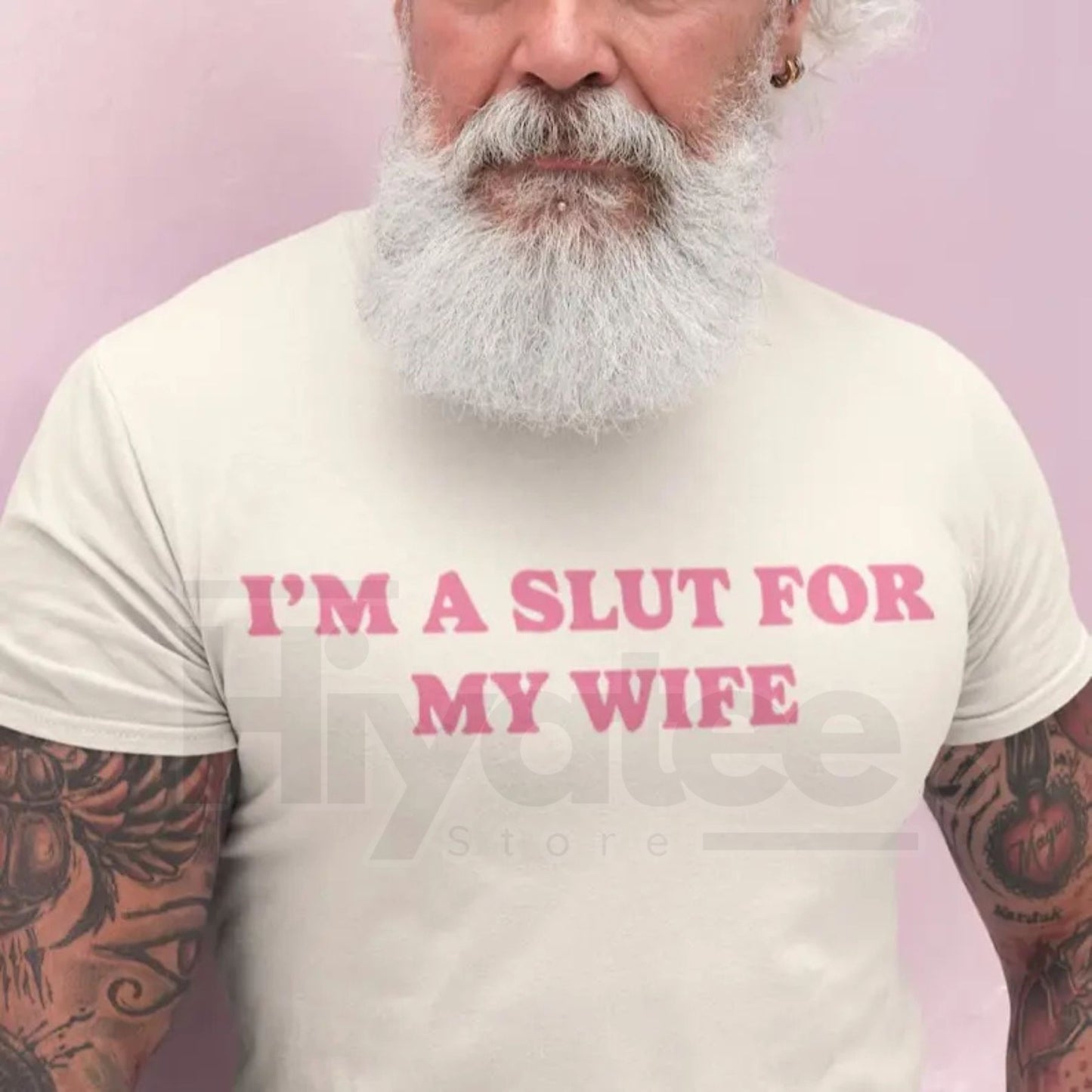 "I'm A Slut For My Wife" Funny Valentine's Day T-Shirt – Quirky Husband Gift