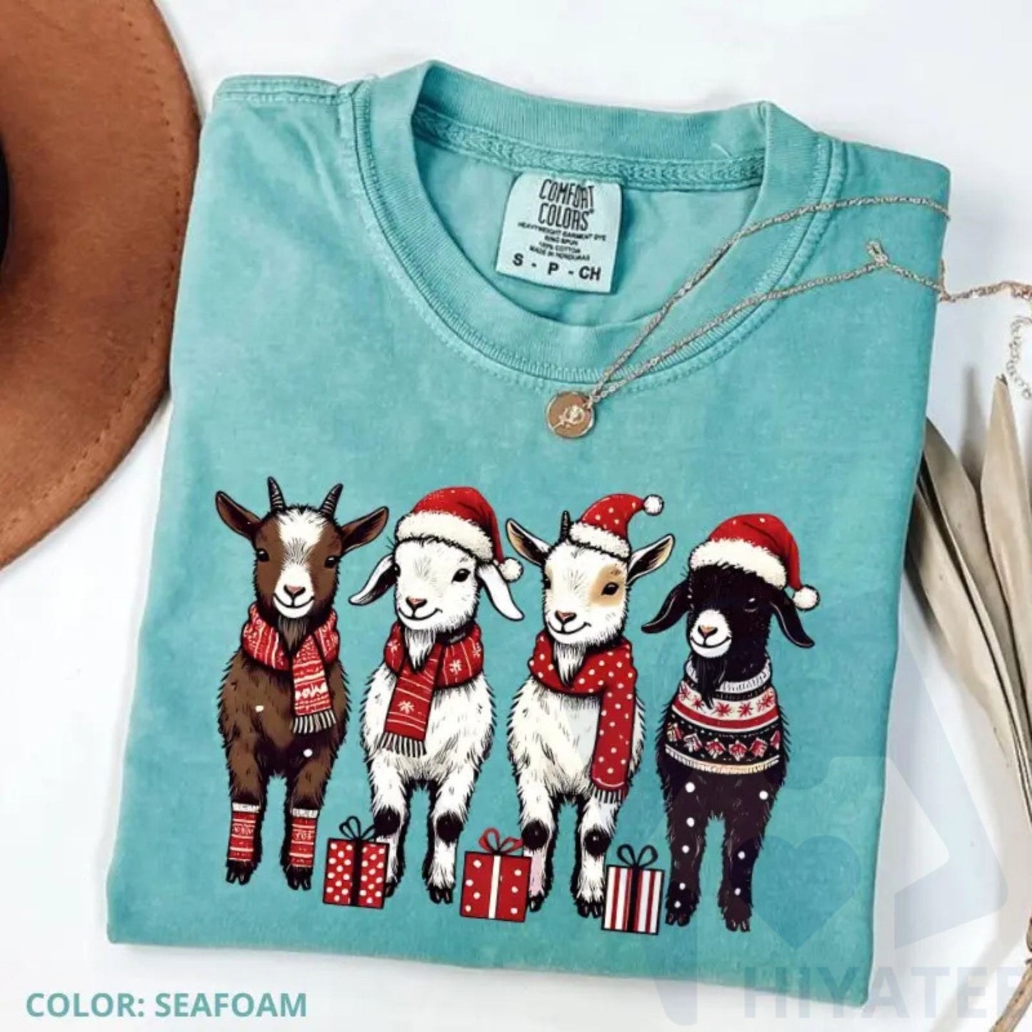 Comfort Colors Christmas Goat T-Shirt