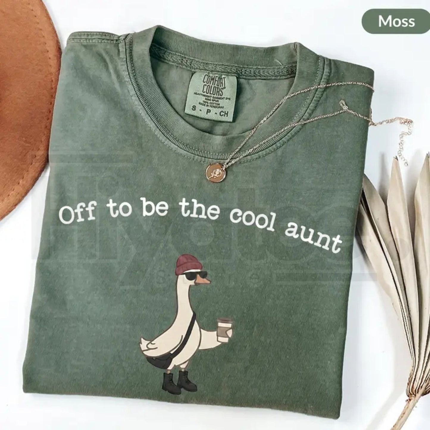 Comfort Colors® Auntie Silly Goose Shirt – Cool Aunt Club Pregnancy Announcement Tee
