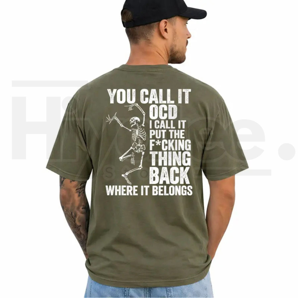 You Call It OCD T-Shirt – Funny Sarcastic Skeleton Dark Humor Graphic Tee