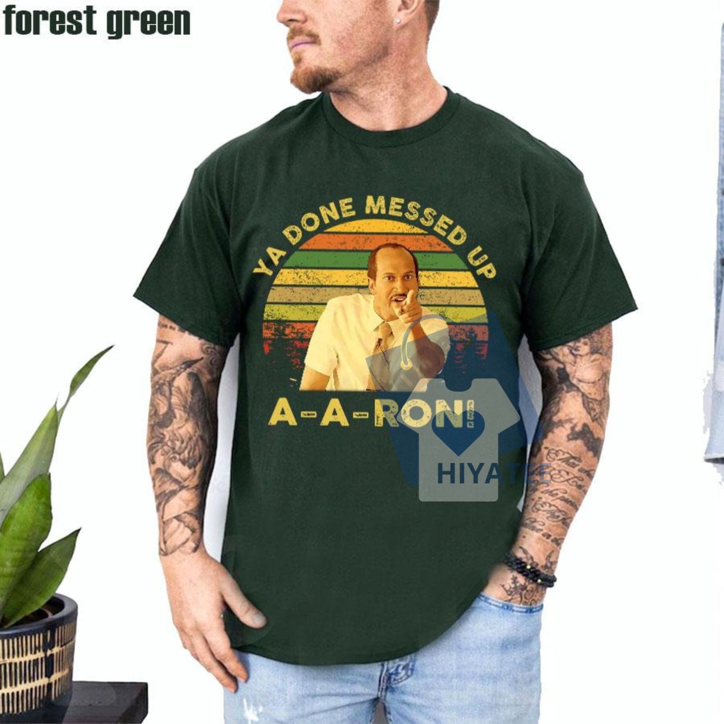 Ya Done Messed Up A-A-Ron T-Shirt – Key & Peele Vintage Quote Tee, Unisex Funny Retro Sunset Graphic Shirt
