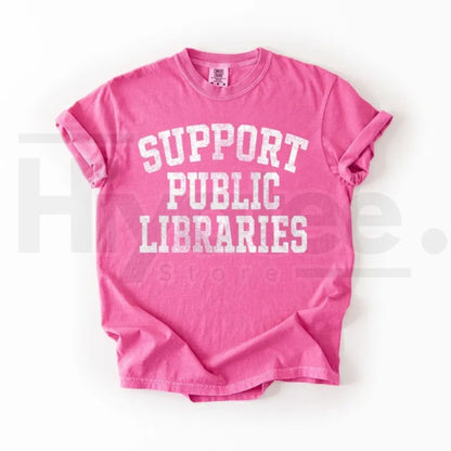 Comfort Colors Library Support Public Libraries Librarian Tee