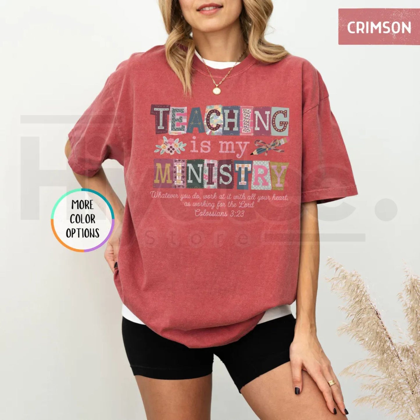Comfort Colors® Teaching Is My Ministry Shirt – Christian Teacher Faith Gift Tee