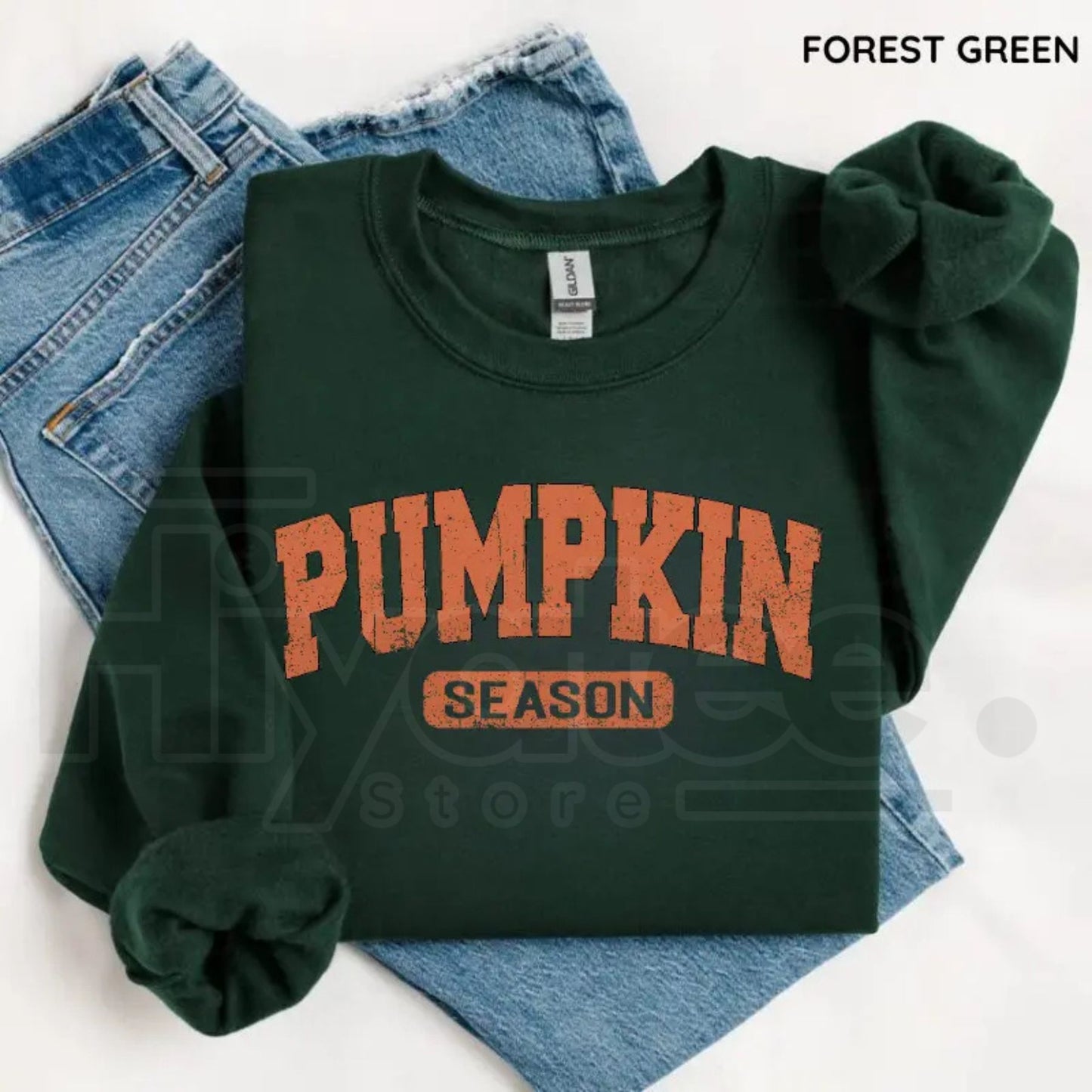 Retro Pumpkin Season Sweatshirt – Cute Fall Autumn Pullover, Vintage Thanksgiving & Halloween Outfit