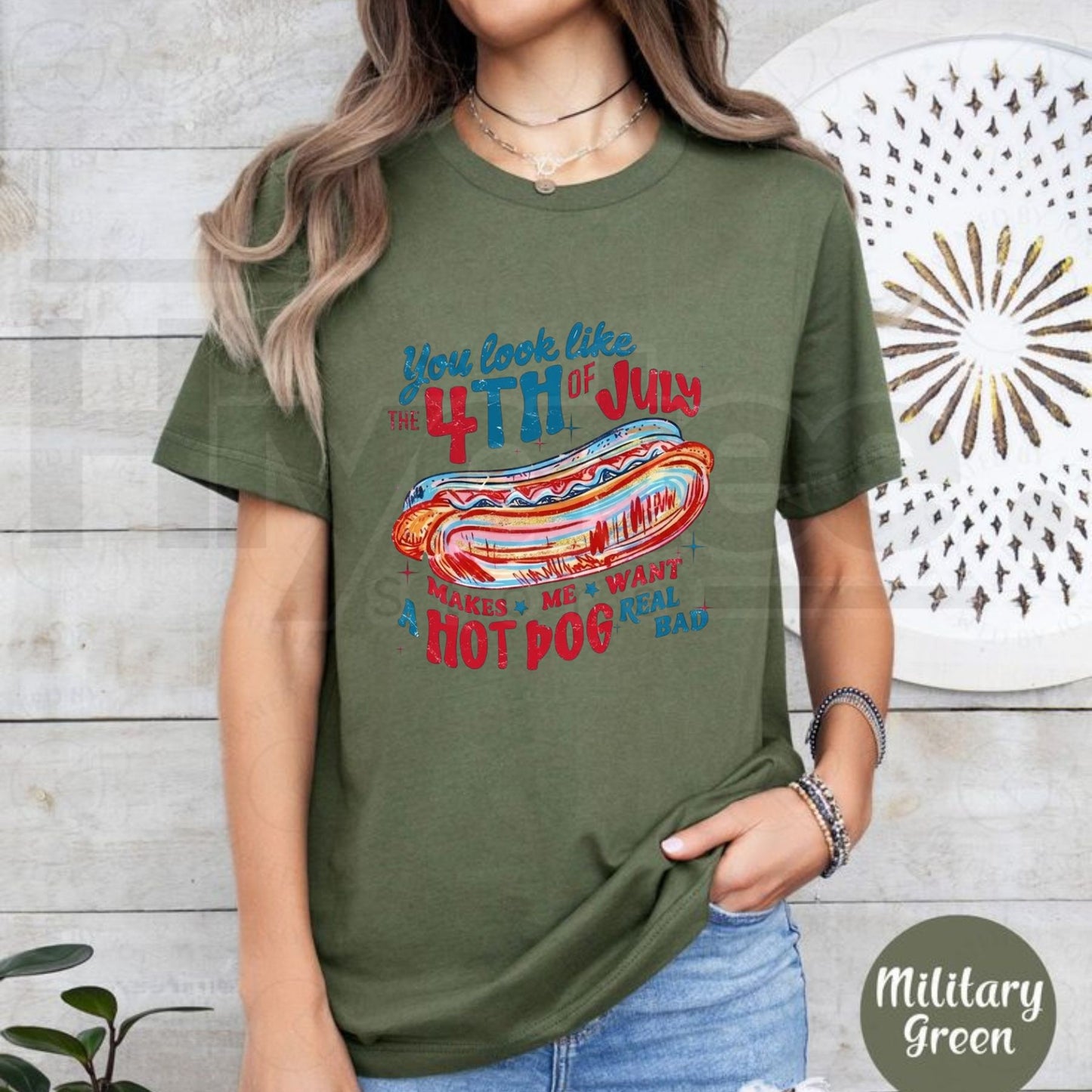 You Look Like the 4th of July T-Shirt – Patriotic USA Graphic Tee, 250th Anniversary Independence Day Shirt