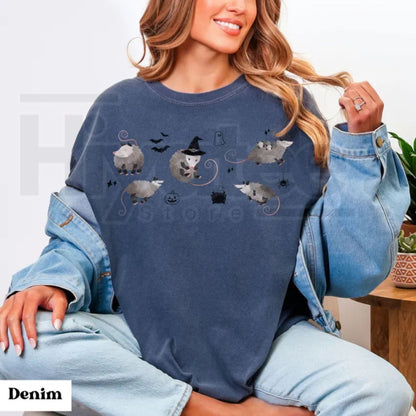 Comfort Colors Possum Shirt Halloween Opossum Cute Spooky Animal Graphic Tee
