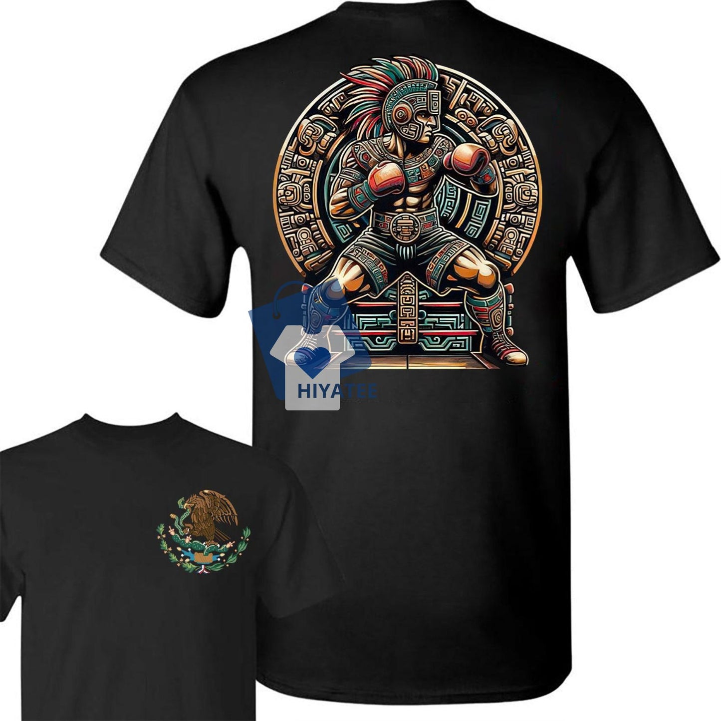 Boxing Mexico 2-Sided Shirt - Full Color Comfort Cotton Top for Men and Women