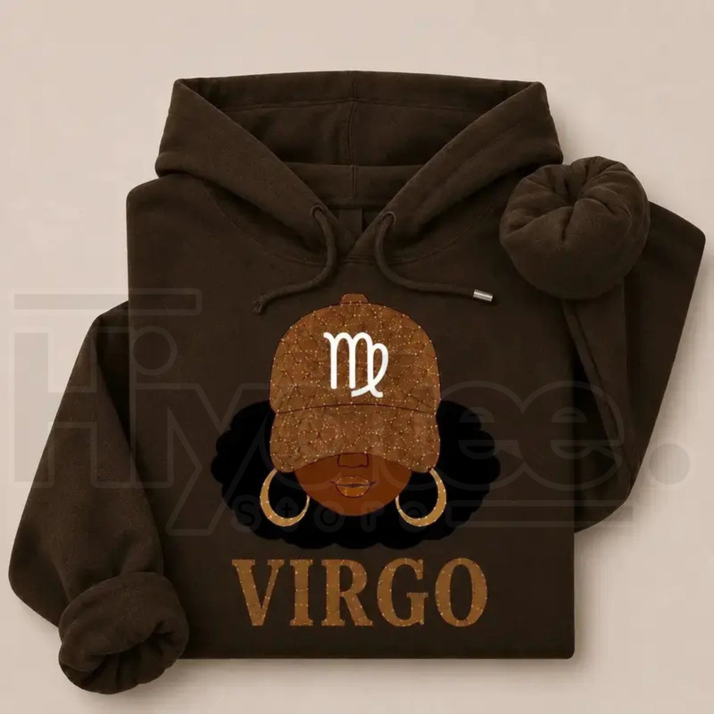 Zodiac Slay Girl Hoodie – Afro Zodiac Sign Graphic Hooded