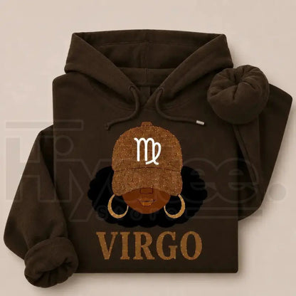Zodiac Slay Girl Hoodie – Afro Zodiac Sign Graphic Hooded