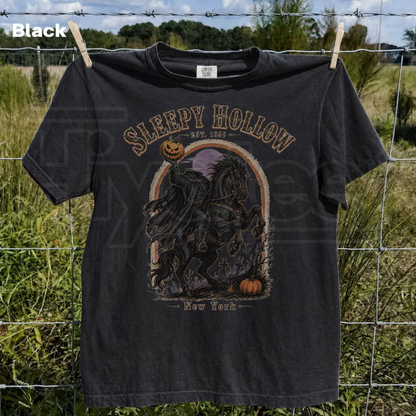 Vintage Sleepy Hollow 90s Graphic Tee Retro Headless Horseman Shirt
