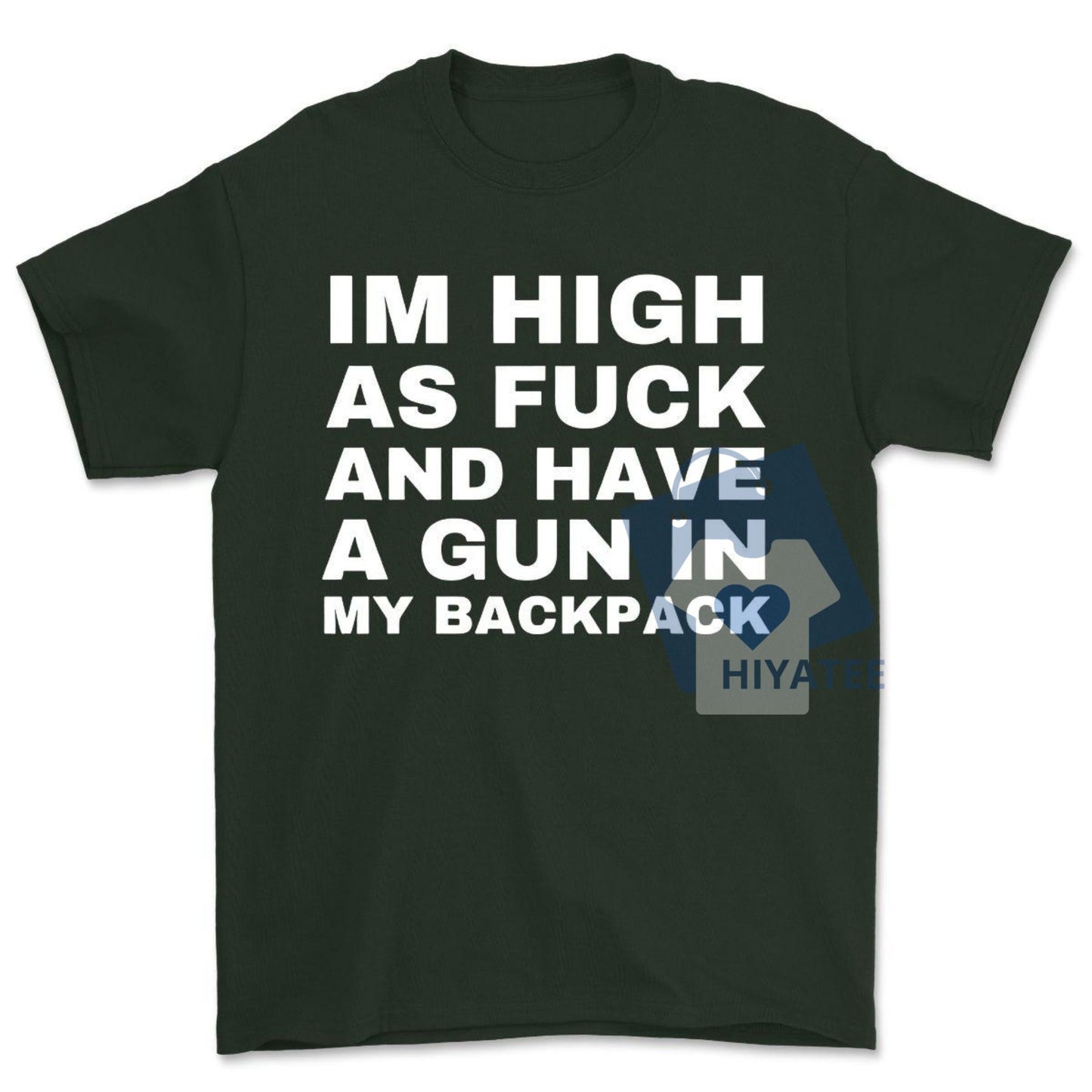 I’m High as F*ck and I Have a Backpack Shirt – Y2K Cursed Meme Tee, Funny Gen Z Humor T-Shirt, Unhinged Gift for Friends