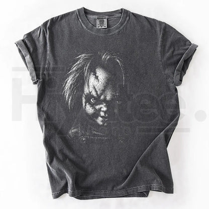 Comfort Colors Retro Horror Movie Characters Halloween Shirt Group Matching Tee