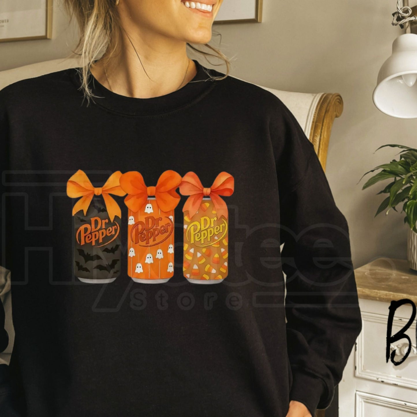 Dr Pepper Halloween Sweatshirt – Spooky Soda Graphic Crewneck, Soft Cozy Fall Unisex Pullover