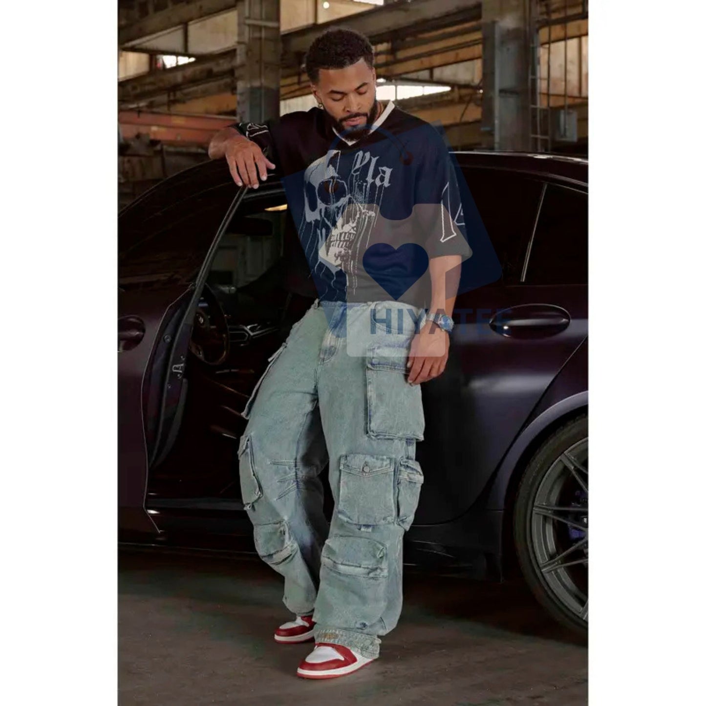 "Drippy Skull" Jersey – Edgy Streetwear Graphic Top, Unisex Athletic Shirt