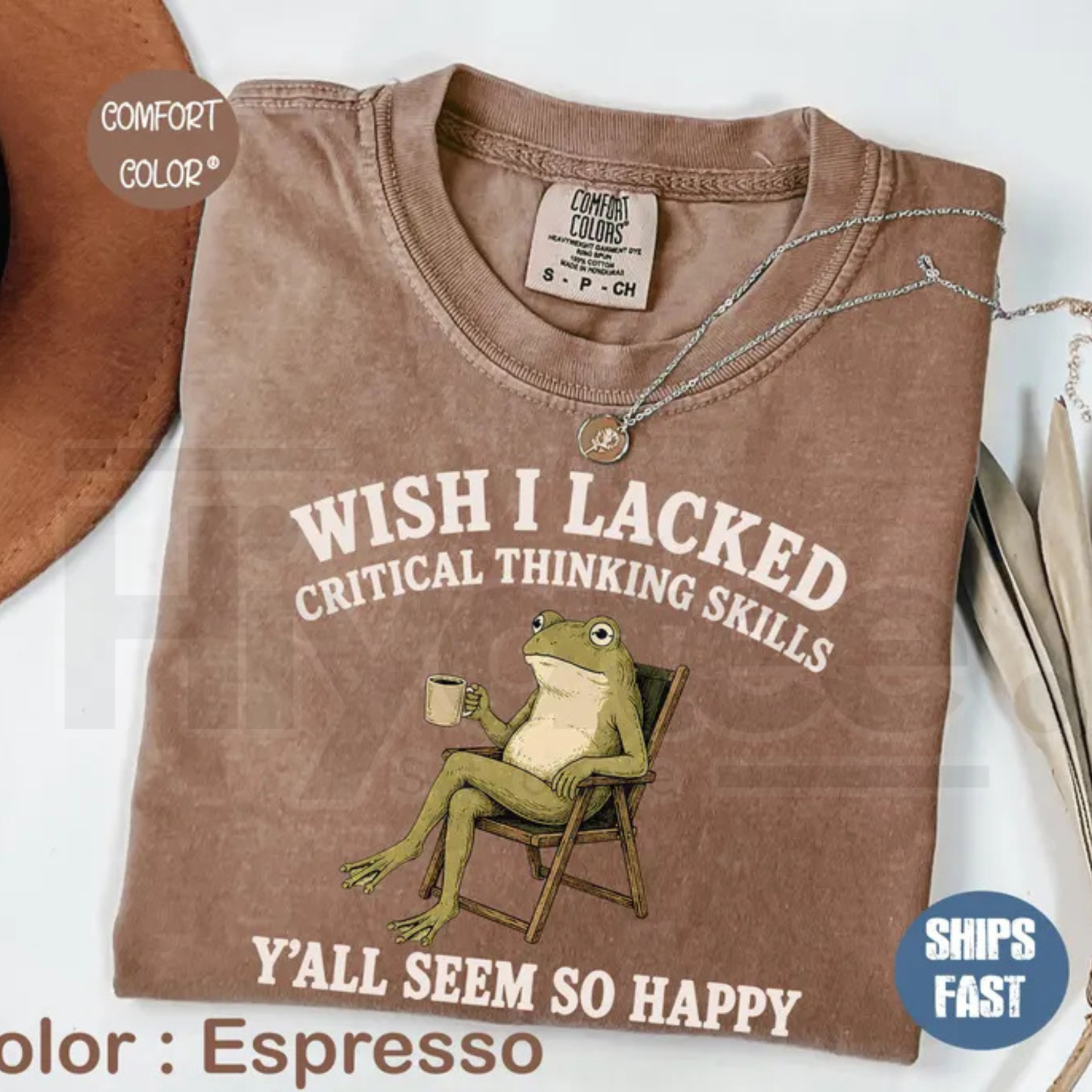 Wish I Lacked Critical Thinking Skills Y'all Seem So Happy Comfort Colors T-Shirt