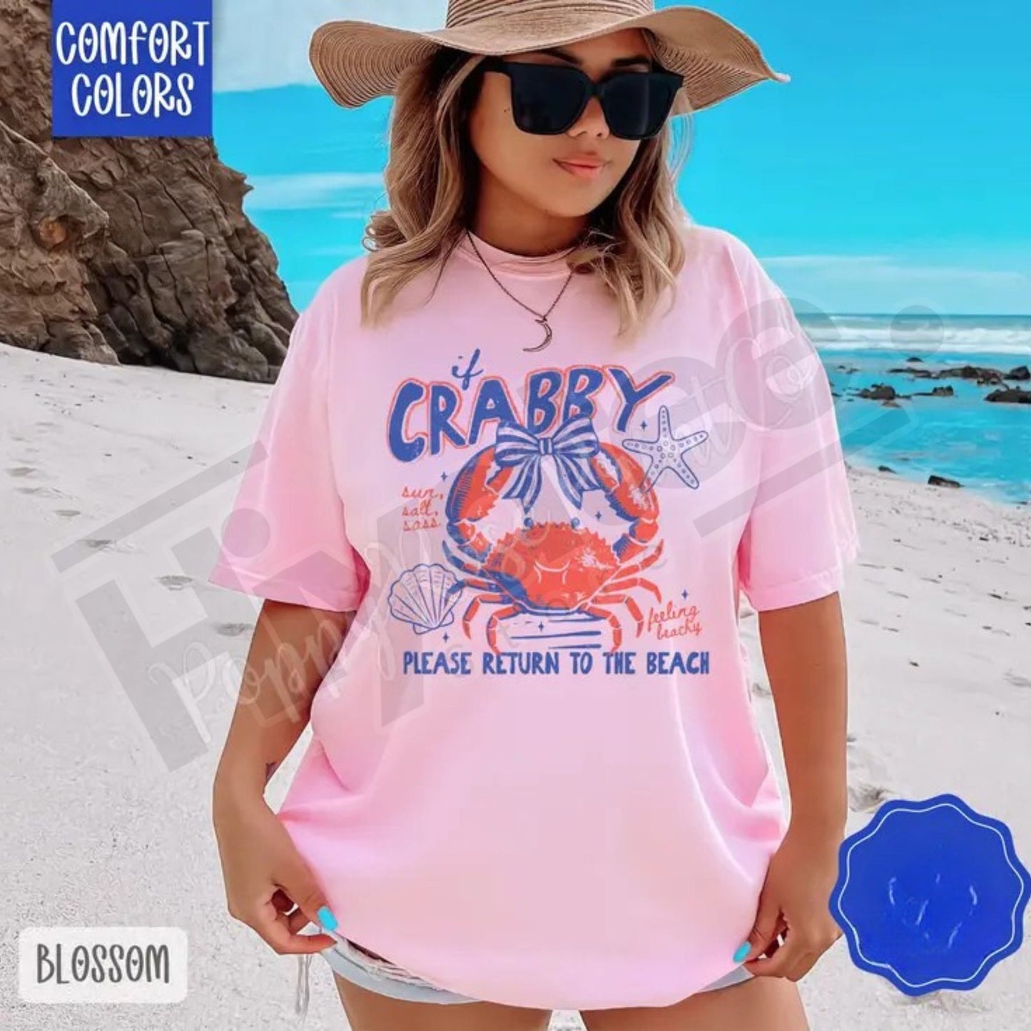 Comfort Colors® If Crabby Shirt – Trendy Women's Graphic Tee & Funny Sarcastic Shirt