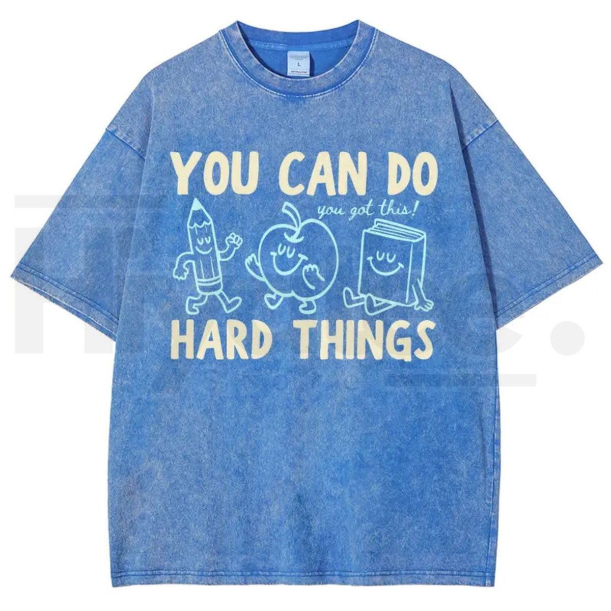 'You Can Do Hard Things' Cute Retro Doodles Motivational Teacher Tee – Uplifting Back To School Cotton Shirt