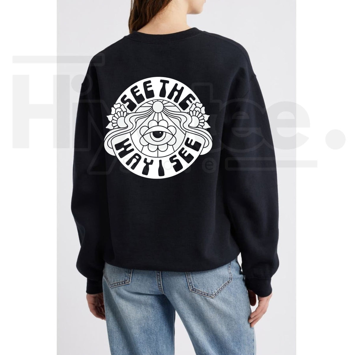 STWIS Logo Crewneck Sweatshirt – Classic Streetwear Graphic Pullover, Casual Soft Fleece Crewneck