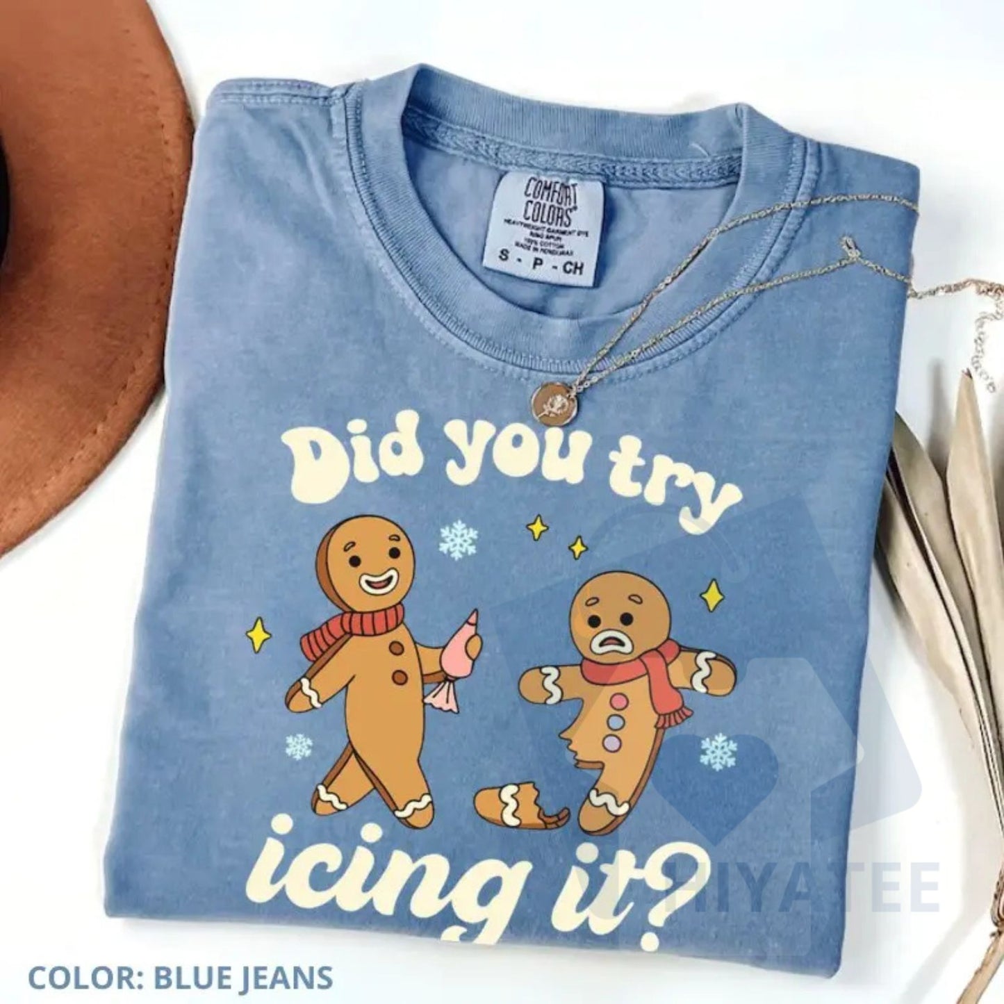 Comfort Colors "Try Icing It" Funny Christmas Shirt