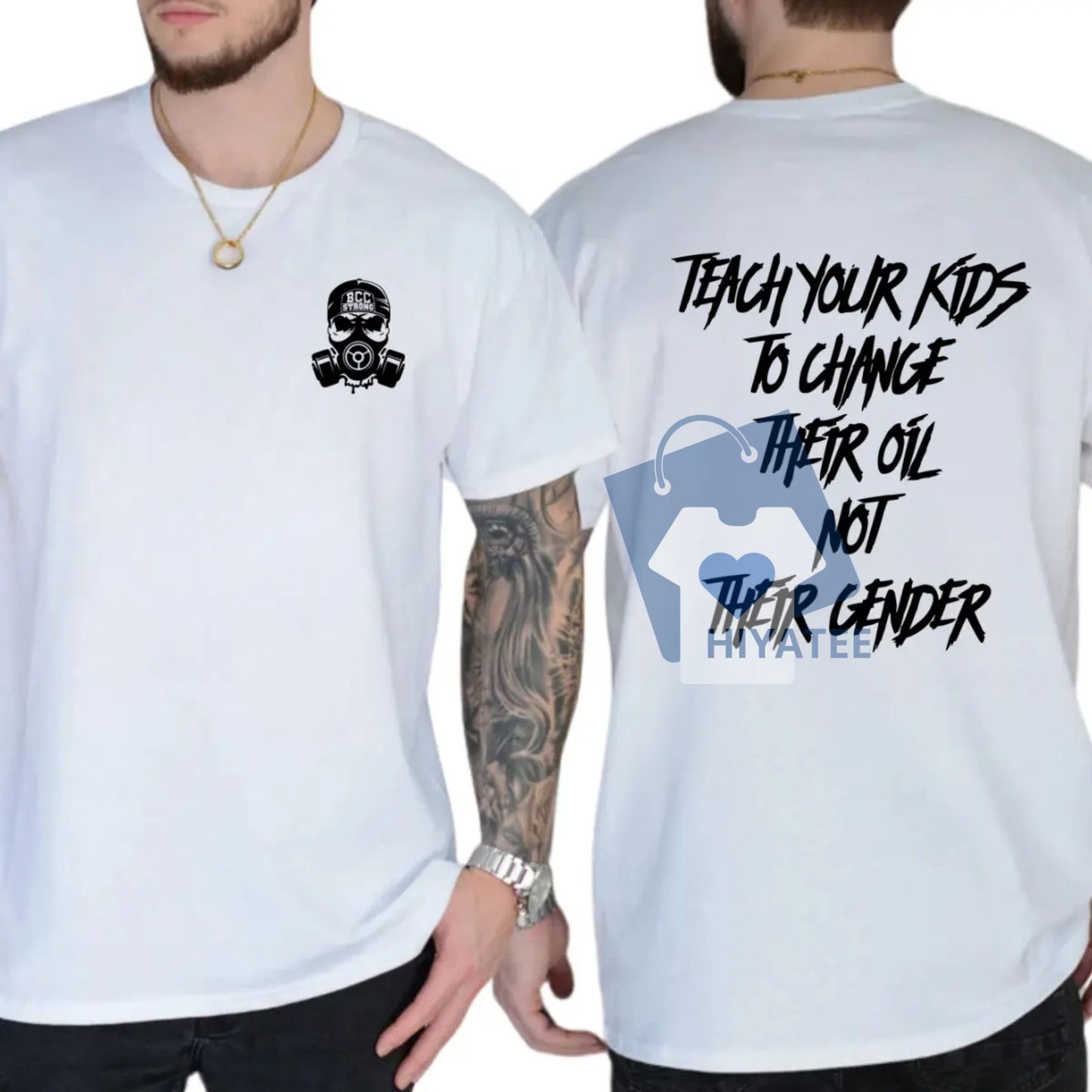Teach Your Kids To Change Their Oil Not Their Gender T-Shirt – Bold Statement Graphic Tee, Unisex Cotton Shirt for Men & Women