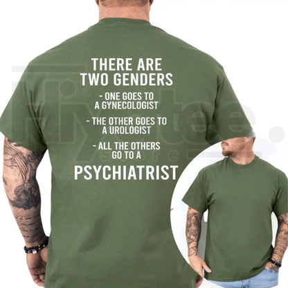 "There Are Two Gndrs" – Bold Sarcastic Political Statement Top