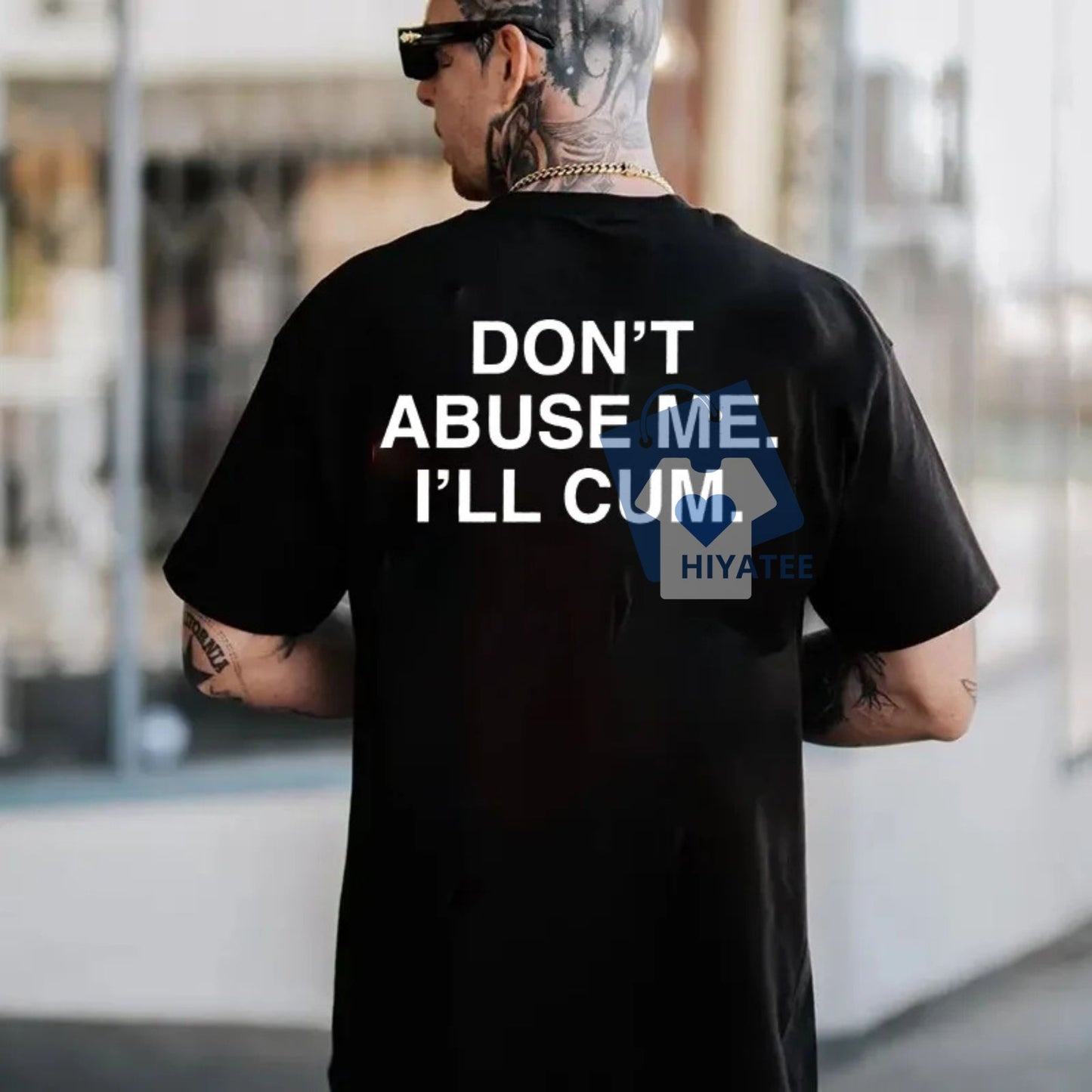 Don’t Abuse Me T-Shirt – Printed Men’s Statement Tee in Soft Cotton
