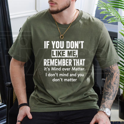 Mind Over Matter T-Shirt – Inspirational Mindfulness Graphic Tee