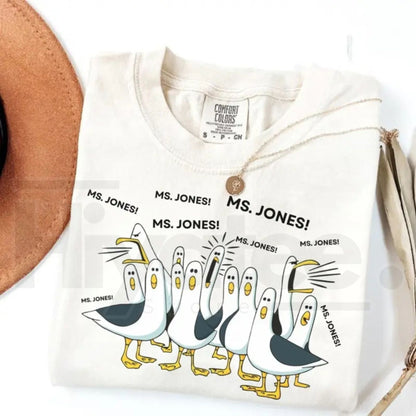 Comfort Colors® Custom Seagull Teacher Shirt – Funny Personalized Appreciation Tee