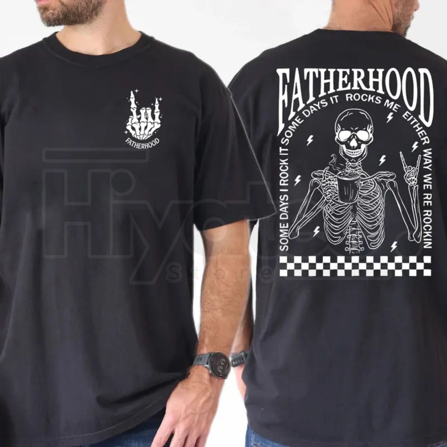 Comfort Colors® Fatherhood Shirt – Funny Skeleton Cool Dad Club Tee