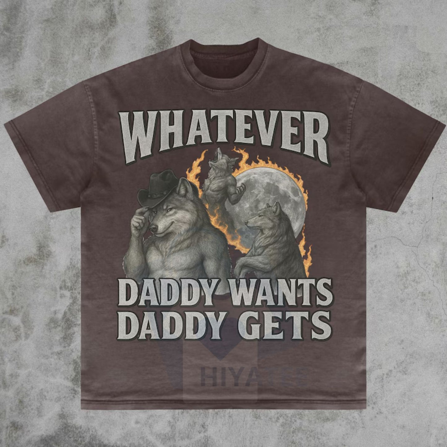 "Daddy Wants" Werewolf Meme Shirt – Funny Gen Z Cringe Tee