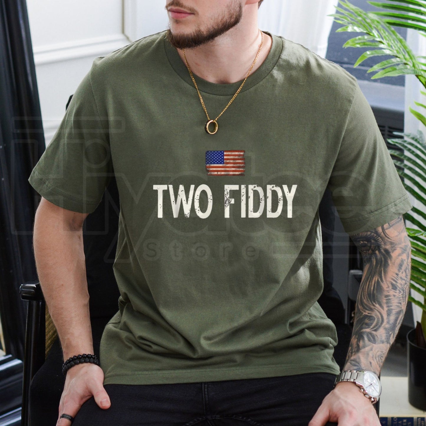 Two-Fiddy 250th Anniversary T-Shirt – Funny 4th of July Patriotic Tee, Humorous Independence Day Graphic Shirt for Men & Women