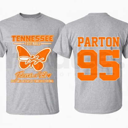 Dolly Parton Tennessee 95 T-Shirt – Country Music Football Orange & White Graphic Tee