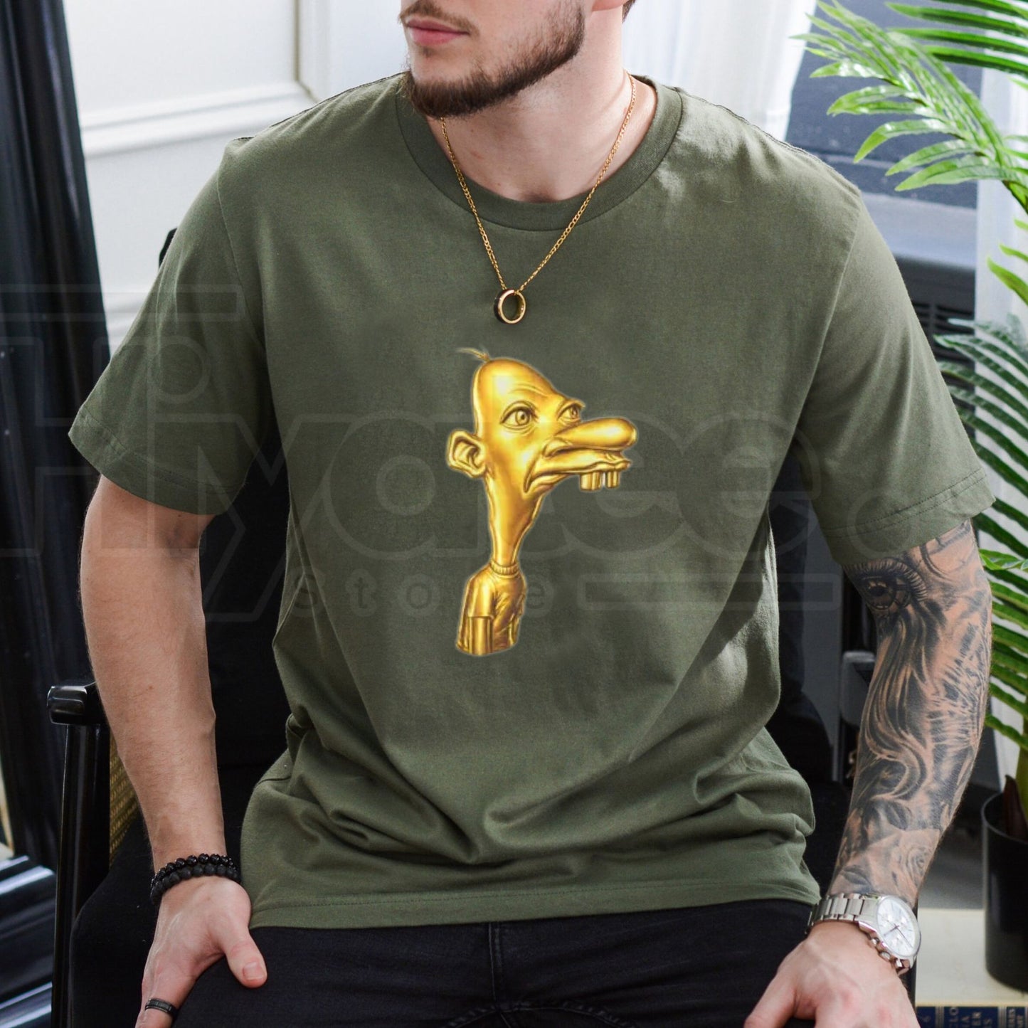 Neegy Meme Cartoon Head T-Shirt