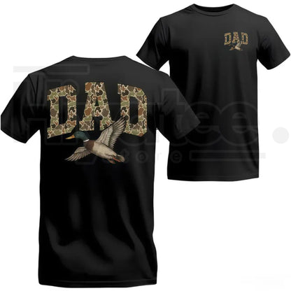 "Old School Duck Dad" – Vintage Camo Southern Hunting Top