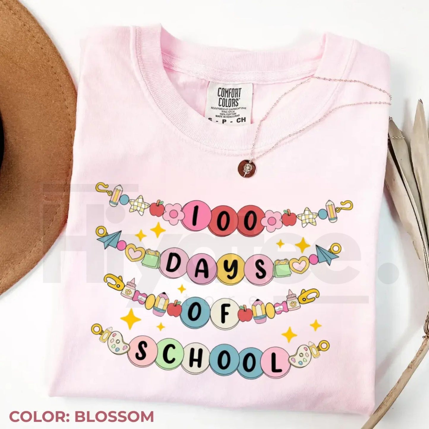 Comfort Colors® 100 Days of School Bracelet Shirt