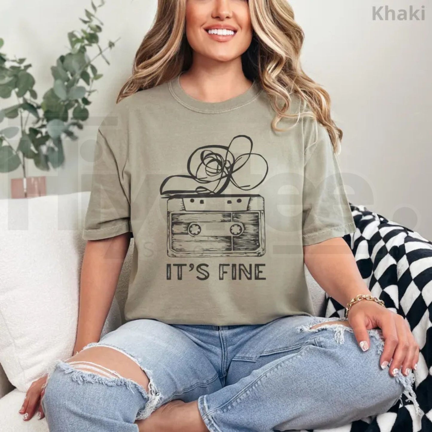 Retro Cassette Tape T-Shirt Comfort Colors 90s Music Graphic Tee