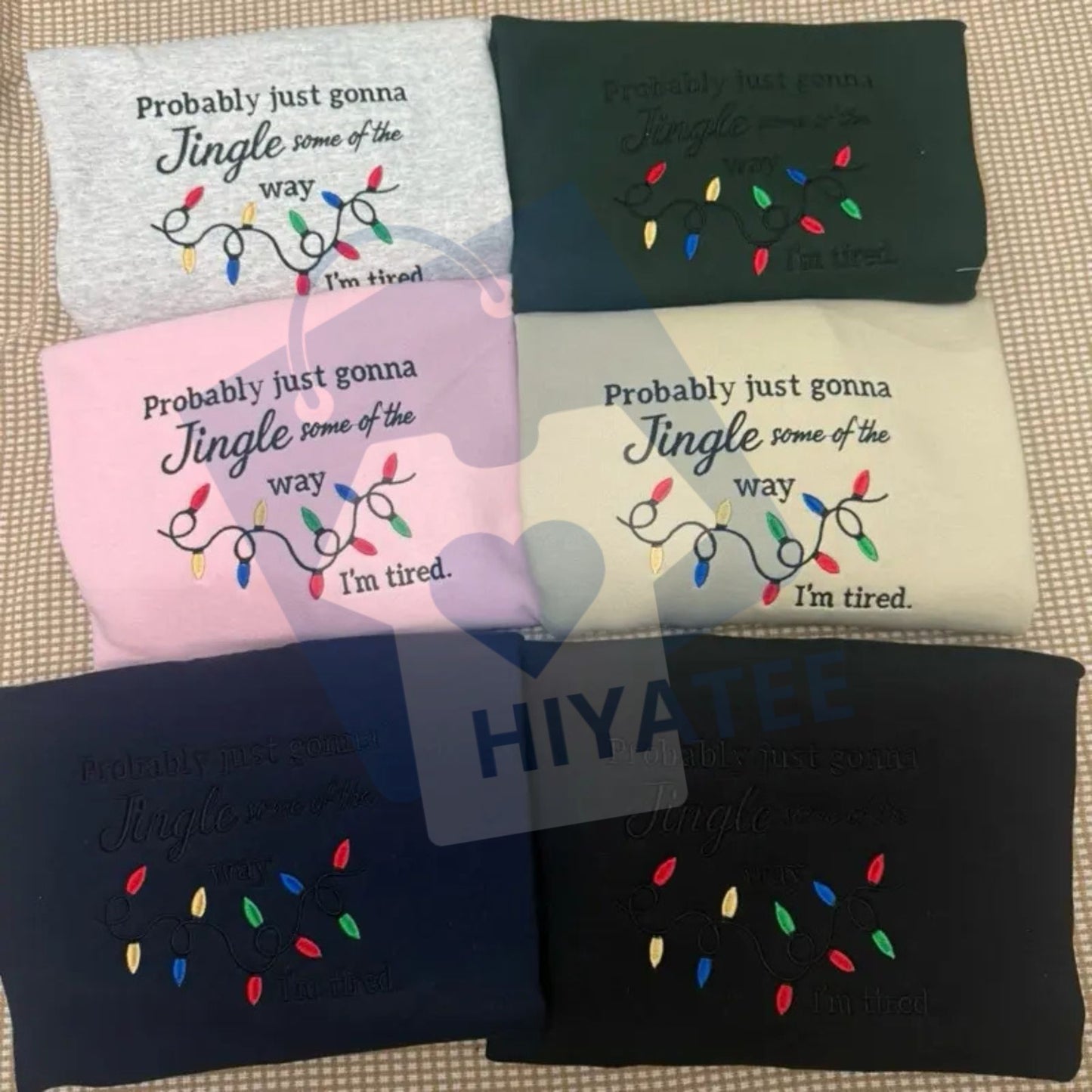 Funny Christmas Embroidered Sweatshirt – Unisex Holiday Crewneck, Festive & Humorous Gift