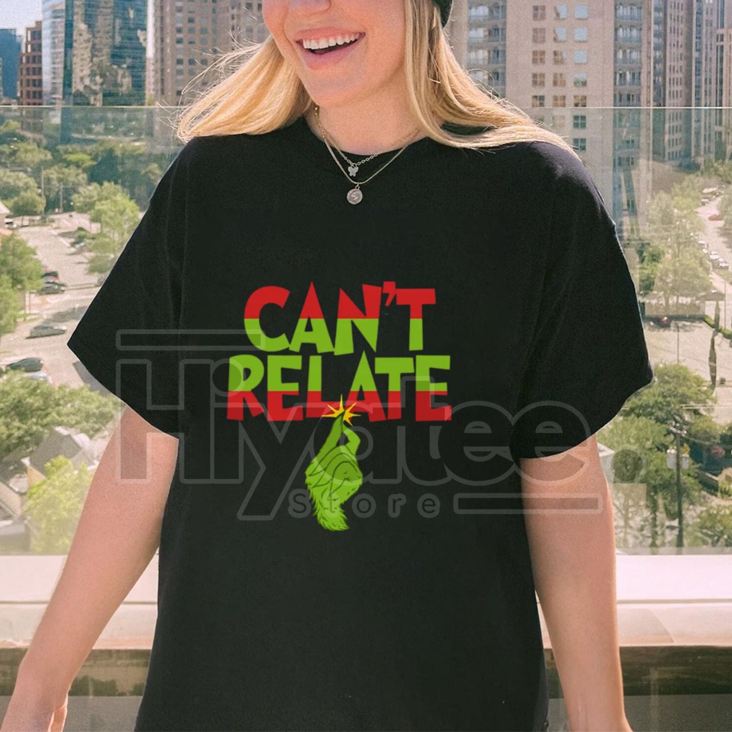 "Can’t Relate" Holiday Tee – Funny Sarcastic Christmas Unisex T-Shirt