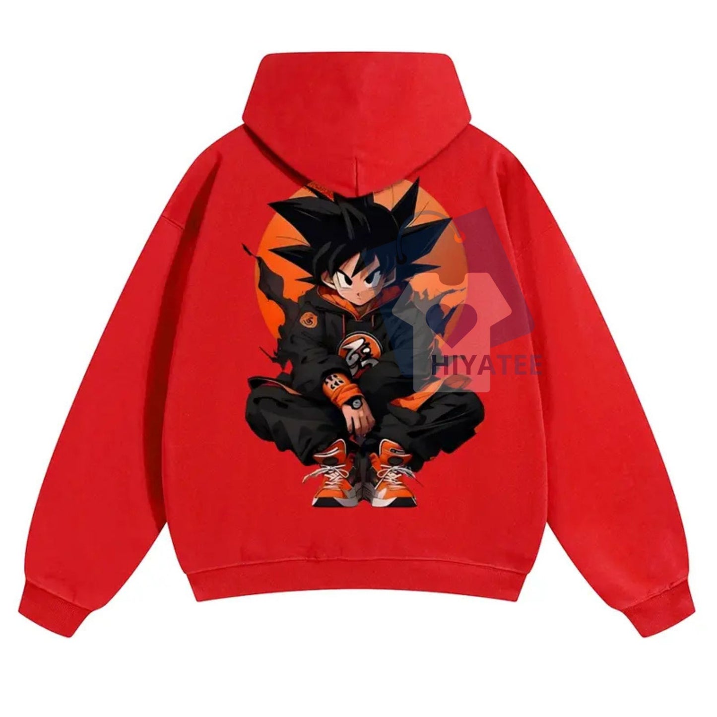 Dragon Ball Z "DBZ" Viral Graphic Hoodie – Unisex 90s Retro Anime Pullover, Funny Cartoon Streetwear, Cozy Fleece Gift for Him