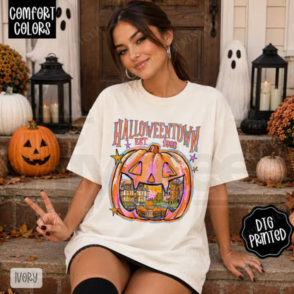 Halloweentown Comfort Colors Shirt Trendy Womens Fall Tshirt Gift for Her