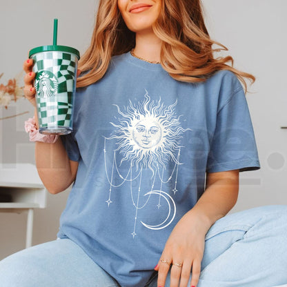 Comfort Colors Patricia Boho Sun & Moon T-Shirt – Widow's Bay Funny Tee
