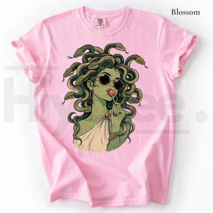 Comfort Colors Medusa Lollipop Retro Halloween Tee